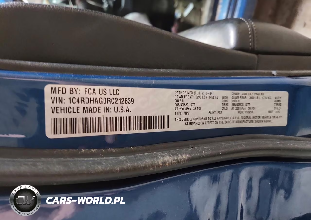 2024 Dodge Durango Sxt VIN:1C4RDHAG0RC212639 - 13