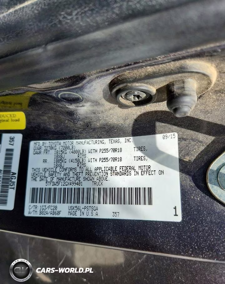 2016 Toyota Tundra Sr5 VIN:5TFDW5F12GX499401 - 12