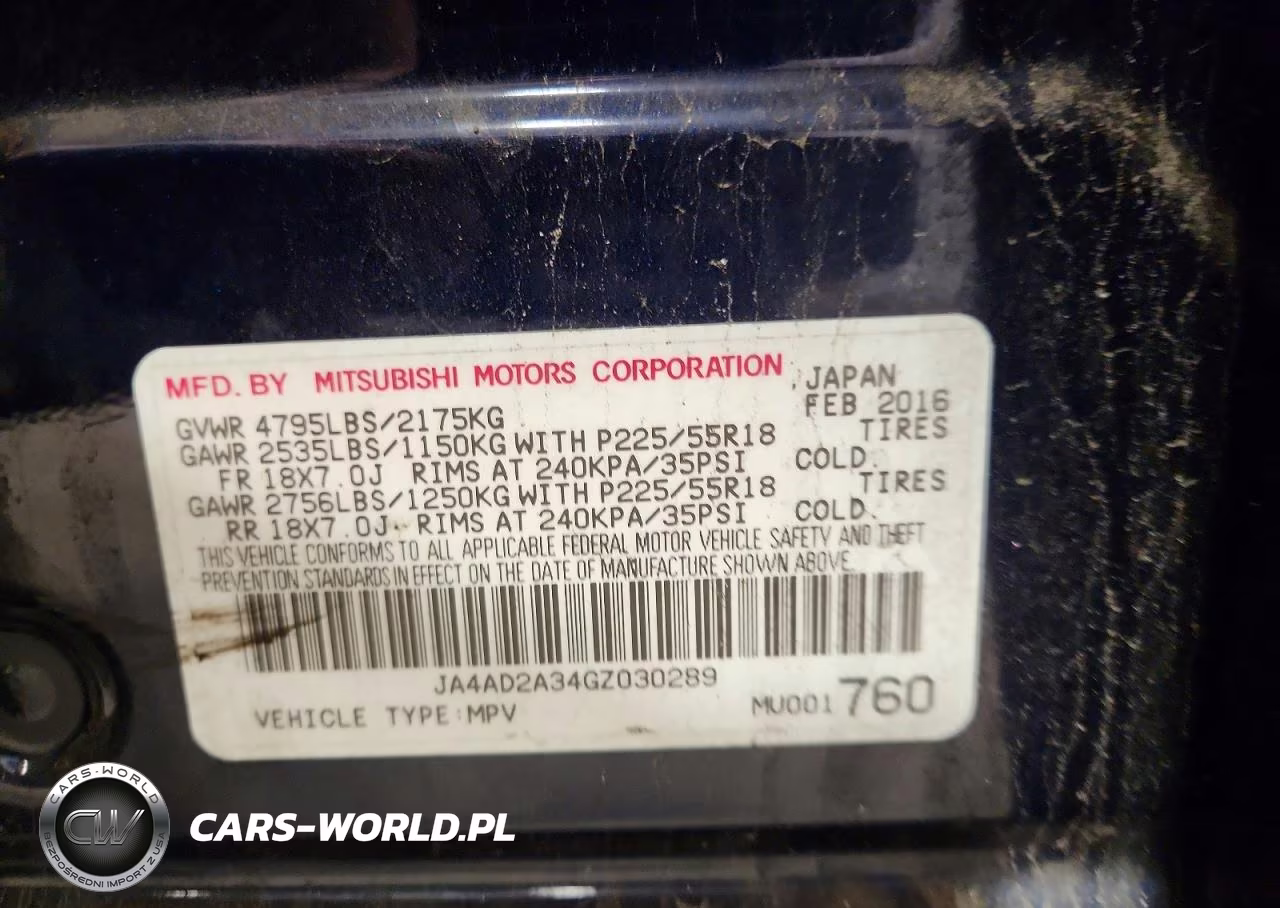 2016 Mitsubishi Outlander Es VIN:JA4AD2A34GZ030289 - 13