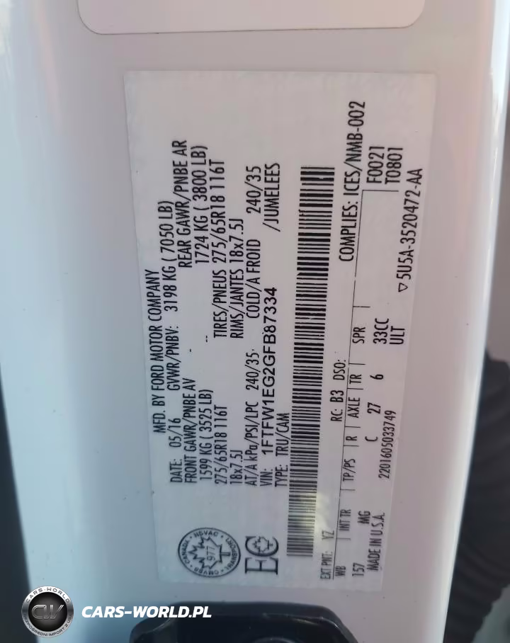2016 Ford F150 Supercrew VIN:1FTFW1EG2GFB87334 - 12