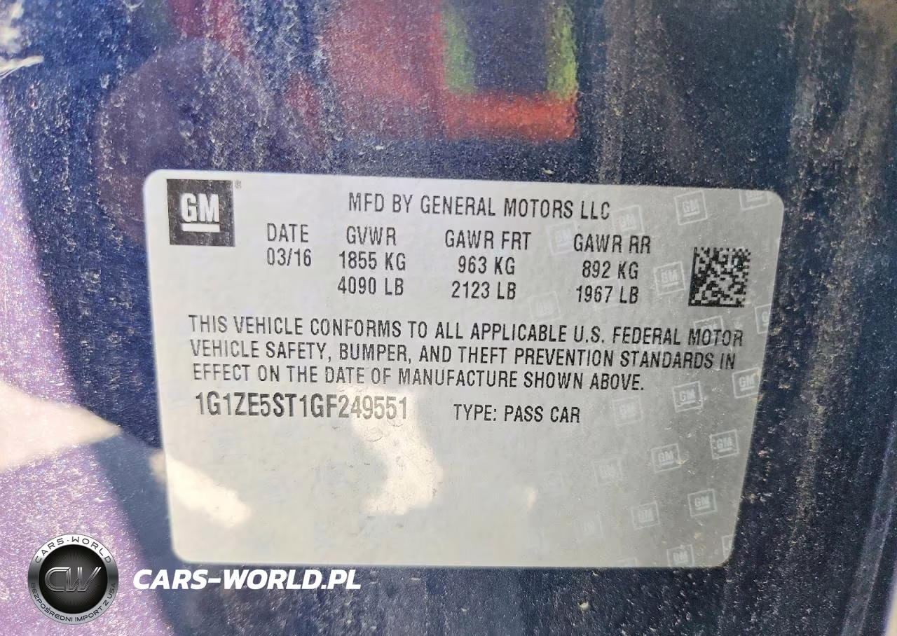 2016 Chevrolet Malibu Lt VIN:1G1ZE5ST1GF249551 - 12