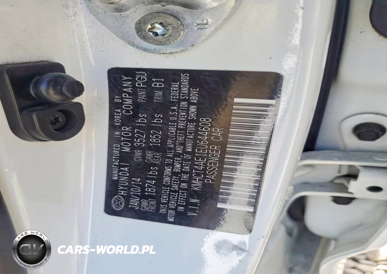 2014 Hyundai Accent Gls VIN:KMHCT4AE1EU644608 - 12