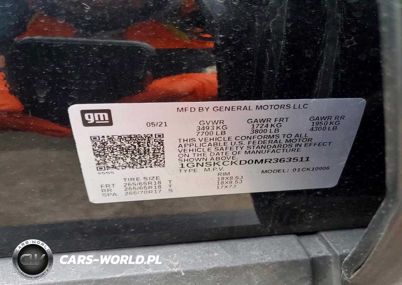 2021 Chevrolet Suburban K1500 Lt VIN:1GNSKCKD0MR363511 - 14