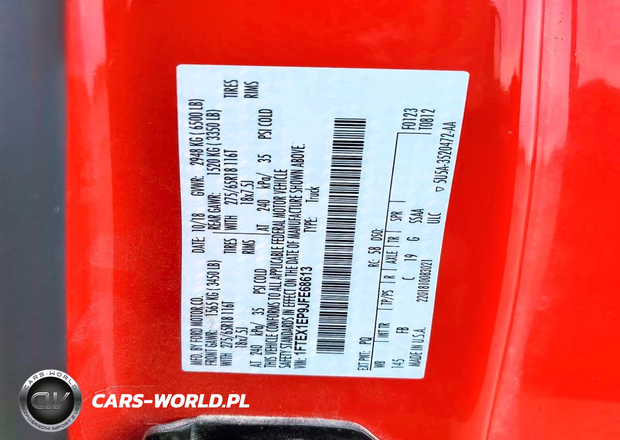2018 Ford F150 Super Cab VIN:1FTEX1EP9JFE68613 - 12