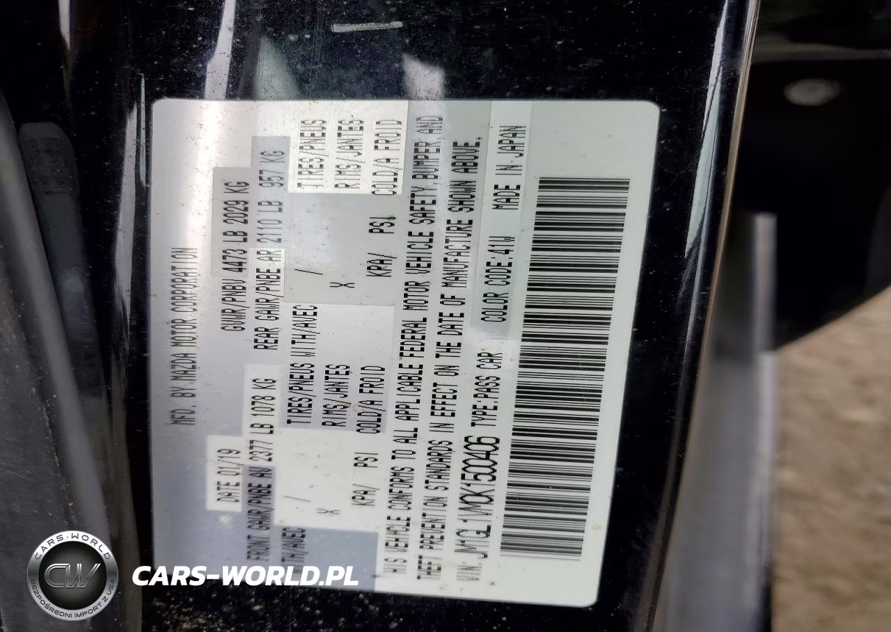 2019 Mazda 6 Touring VIN:JM1GL1VM0K1500406 - 12