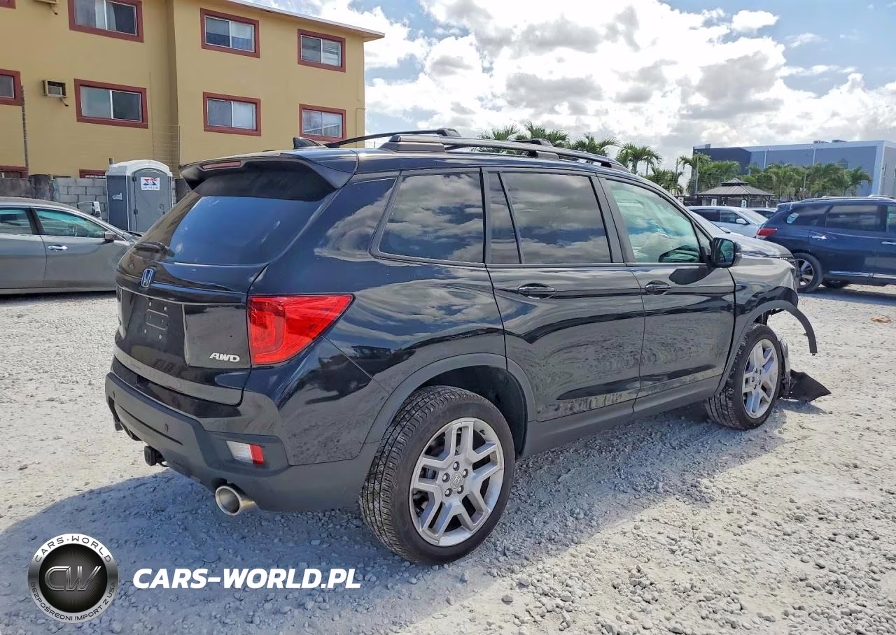 2024 Honda Passport Exl VIN:5FNYF8H59RB015580 - 3
