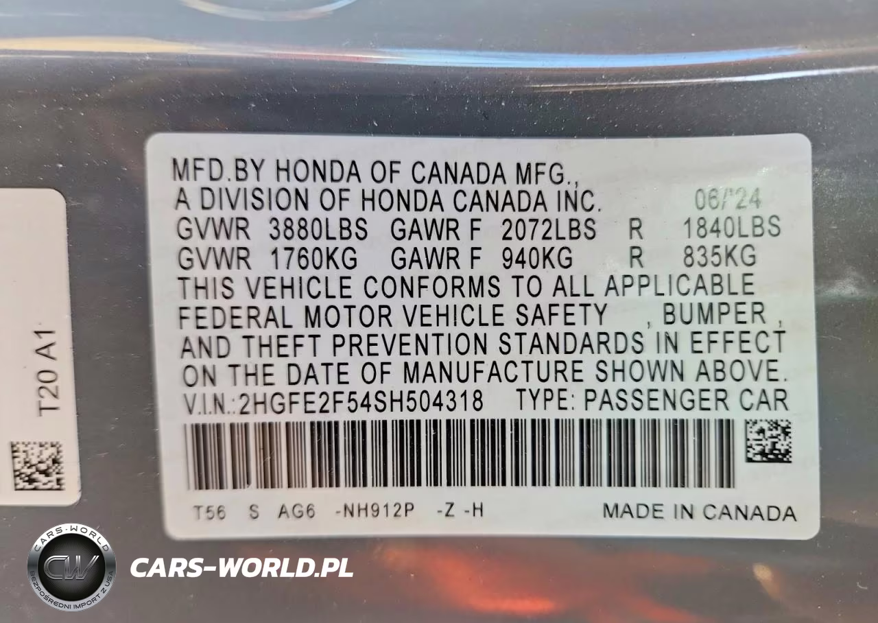 2025 Honda Civic Sport VIN:2HGFE2F54SH504318 - 12