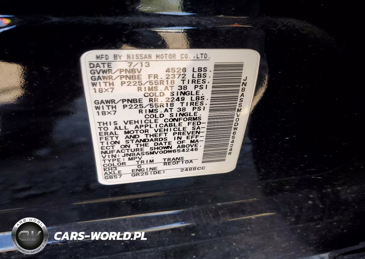 2013 Nissan Rogue S VIN:JN8AS5MV0DW654246 - 13