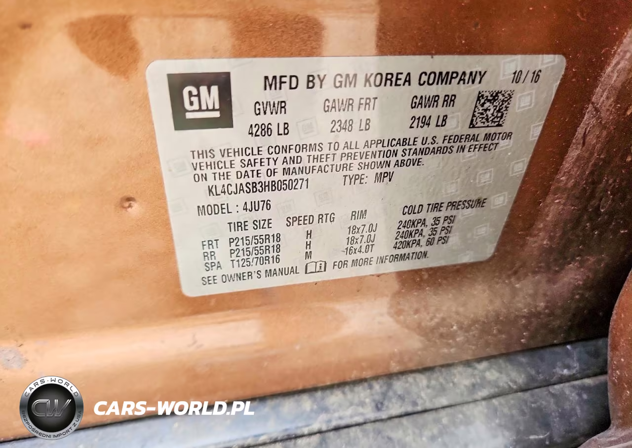 2017 Buick Encore Preferred VIN:KL4CJASB3HB050271 - 12