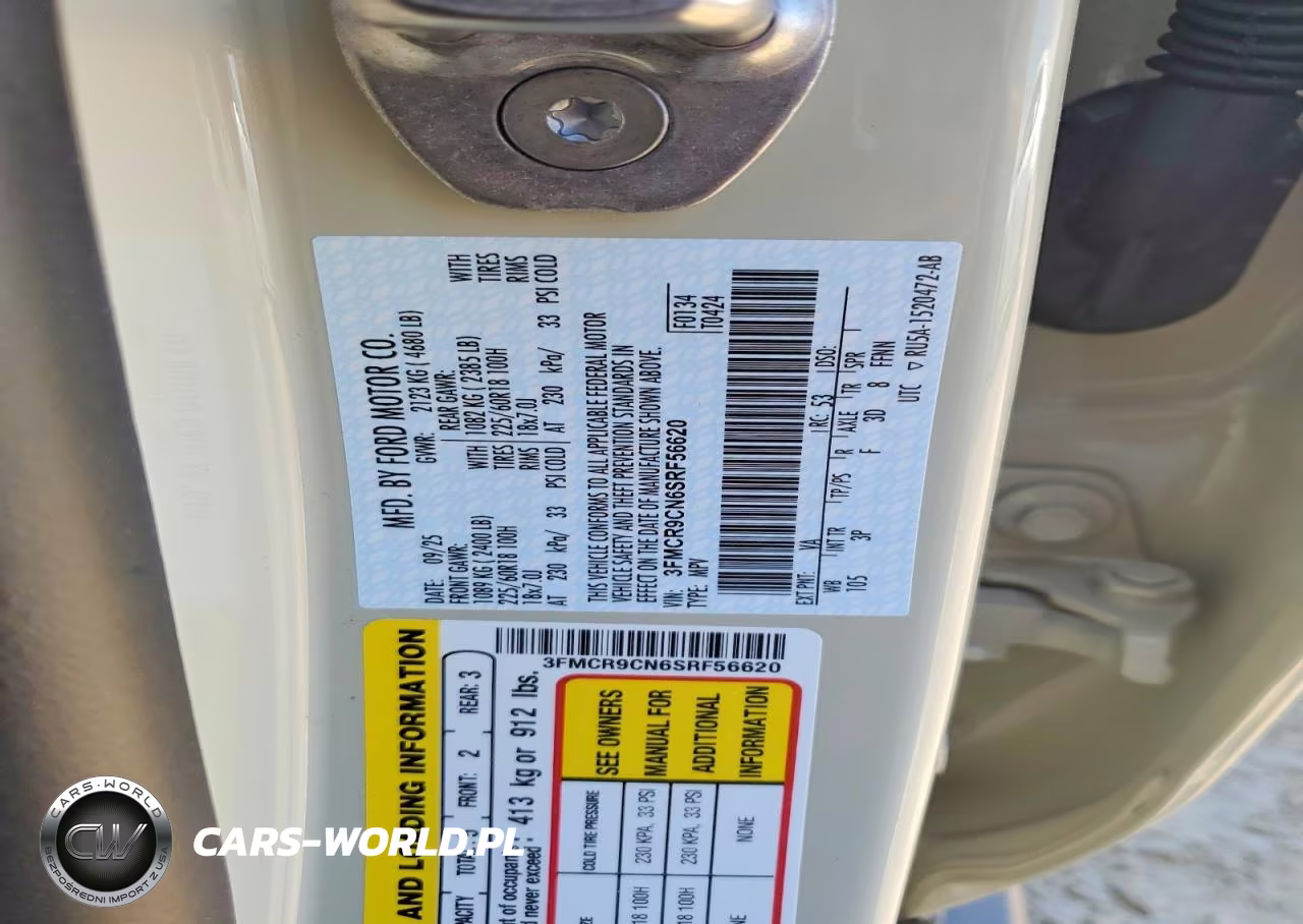 2025 Ford Bronco Sport Outer Banks VIN:3FMCR9CN6SRF56620 - 13