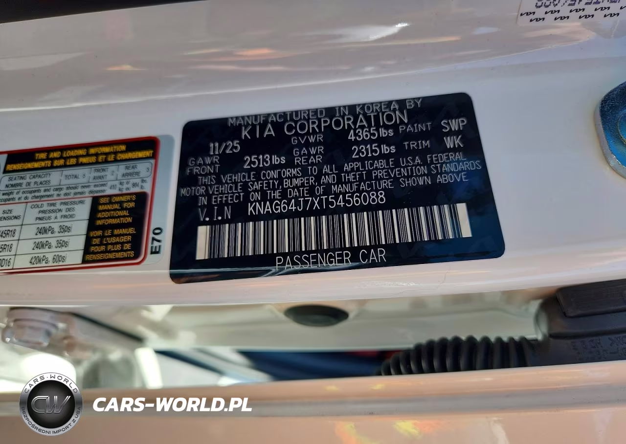 2026 Kia K5 Gt Line VIN:KNAG64J7XT5456088 - 12