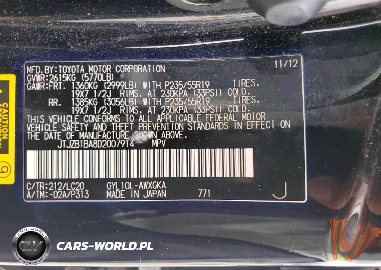 2013 Lexus Rx 450H VIN:JTJZB1BA8D2007914 - 13