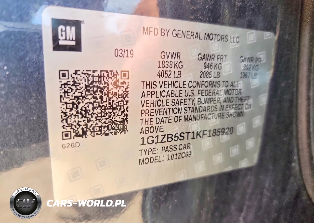 2019 Chevrolet Malibu Ls VIN:1G1ZB5ST1KF185920 - 12