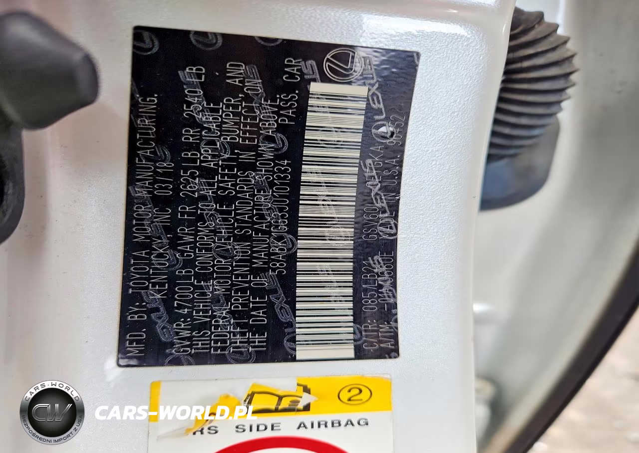 2018 Lexus Es 350 VIN:58ABK1GG3JU101334 - 12