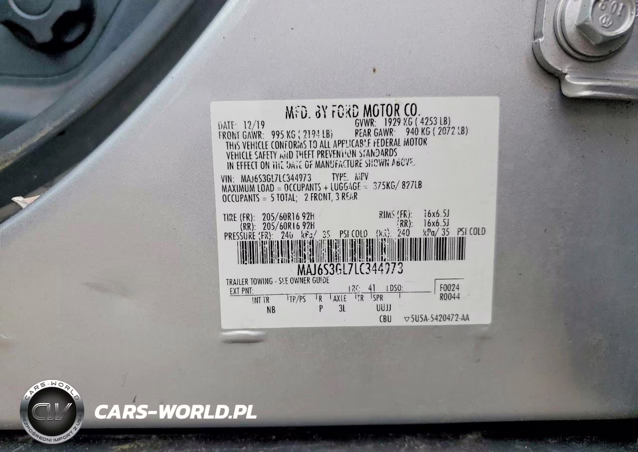 2020 Ford Ecosport Se VIN:MAJ6S3GL7LC344973 - 13