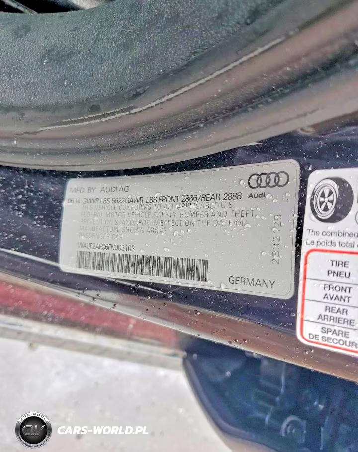 2015 Audi S6 VIN:WAUF2AFC6FN003103 - 12