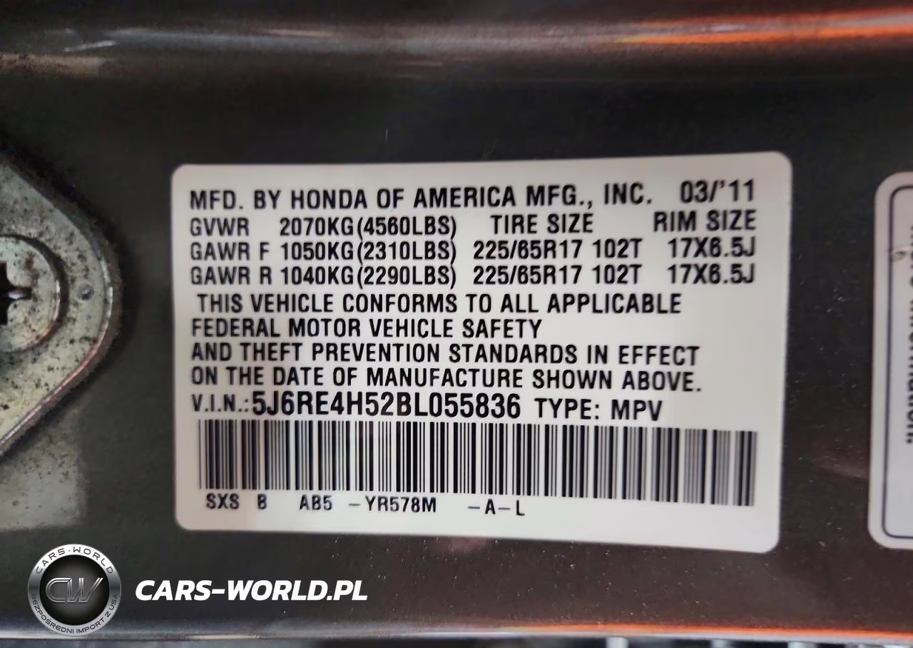 2011 Honda Cr-V Ex VIN:5J6RE4H52BL055836 - 14