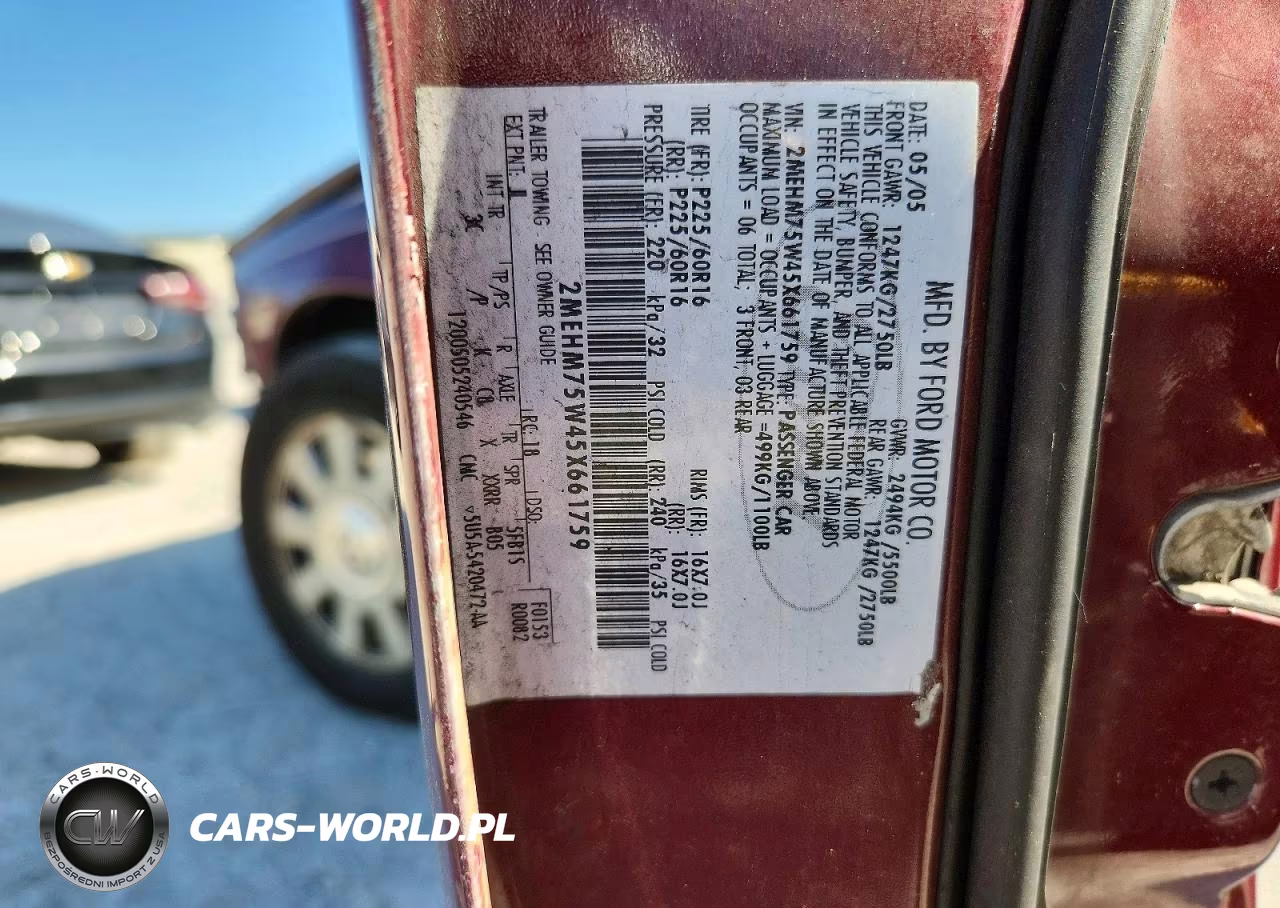 2005 Mercury Grand Marquis Ls VIN:2MEHM75W45X661759 - 12