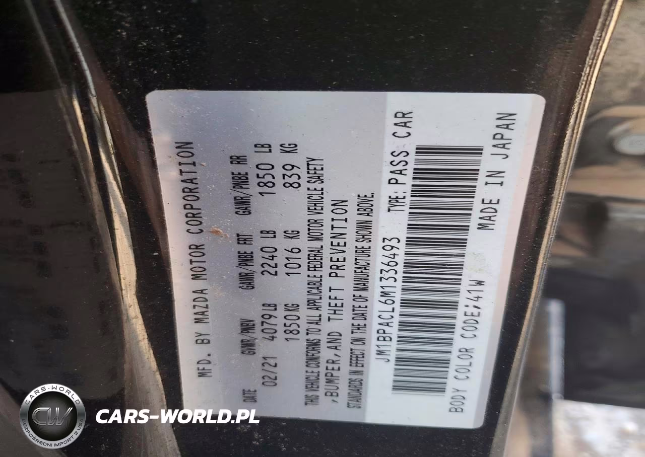 2021 Mazda 3 Preferred VIN:JM1BPACL6M1336493 - 13