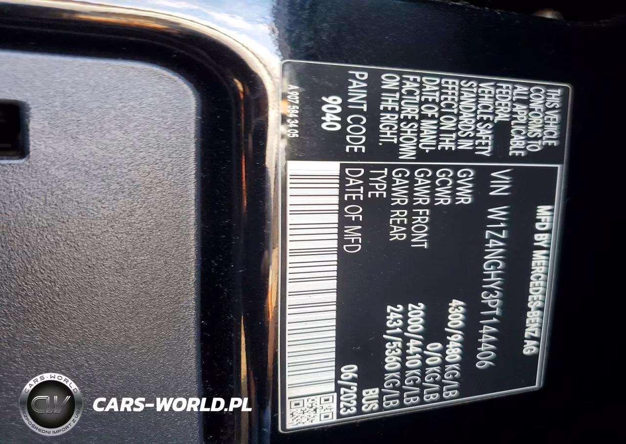 2023 Mercedes-Benz Sprinter VIN:W1Z4NGHY3PT144406 - 13