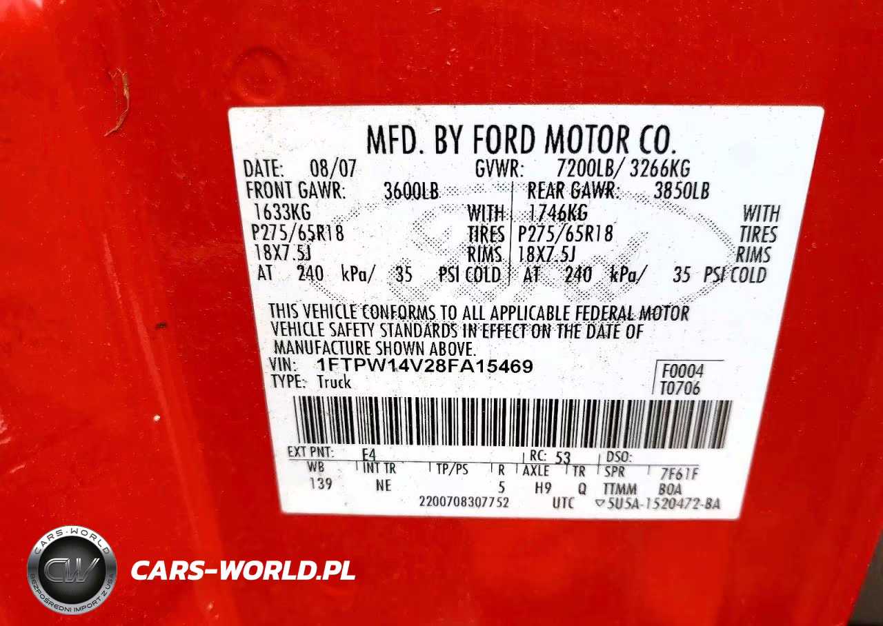 2008 Ford F150 Supercrew VIN:1FTPW14V28FA15469 - 12