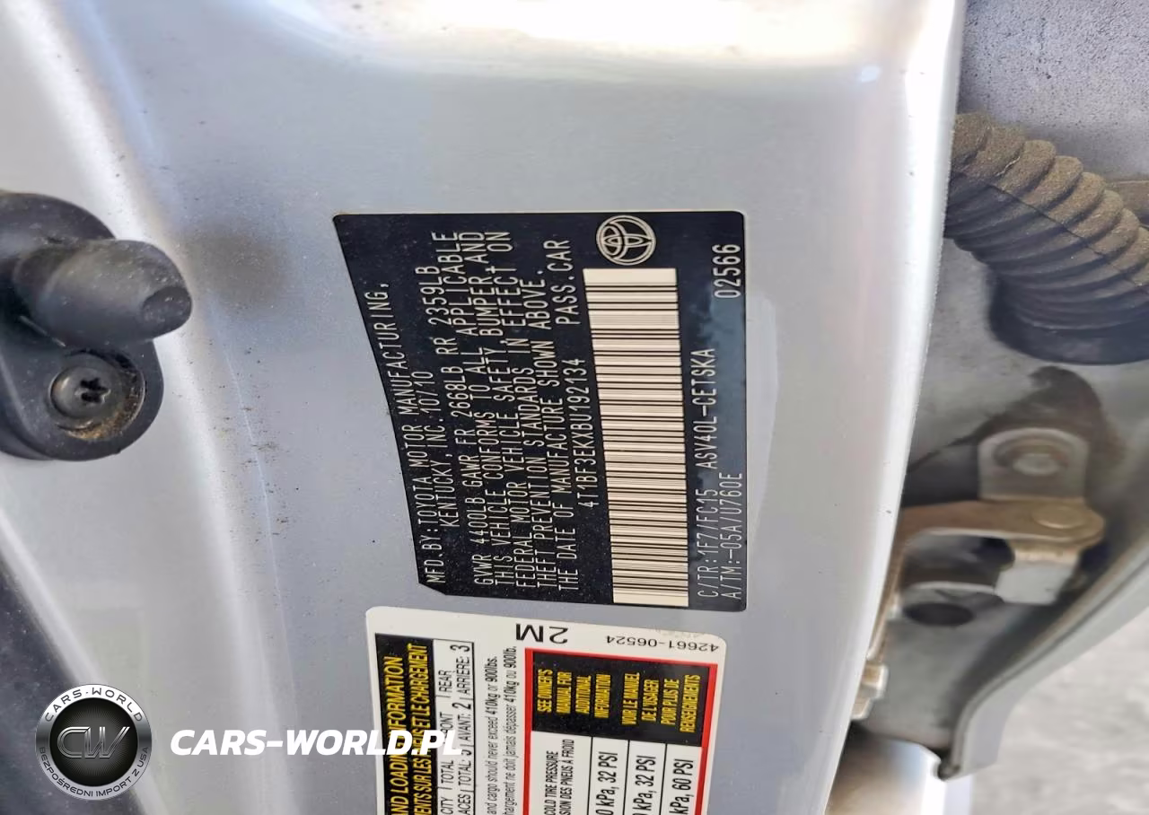 2011 Toyota Camry Se VIN:4T1BF3EKXBU192134 - 12