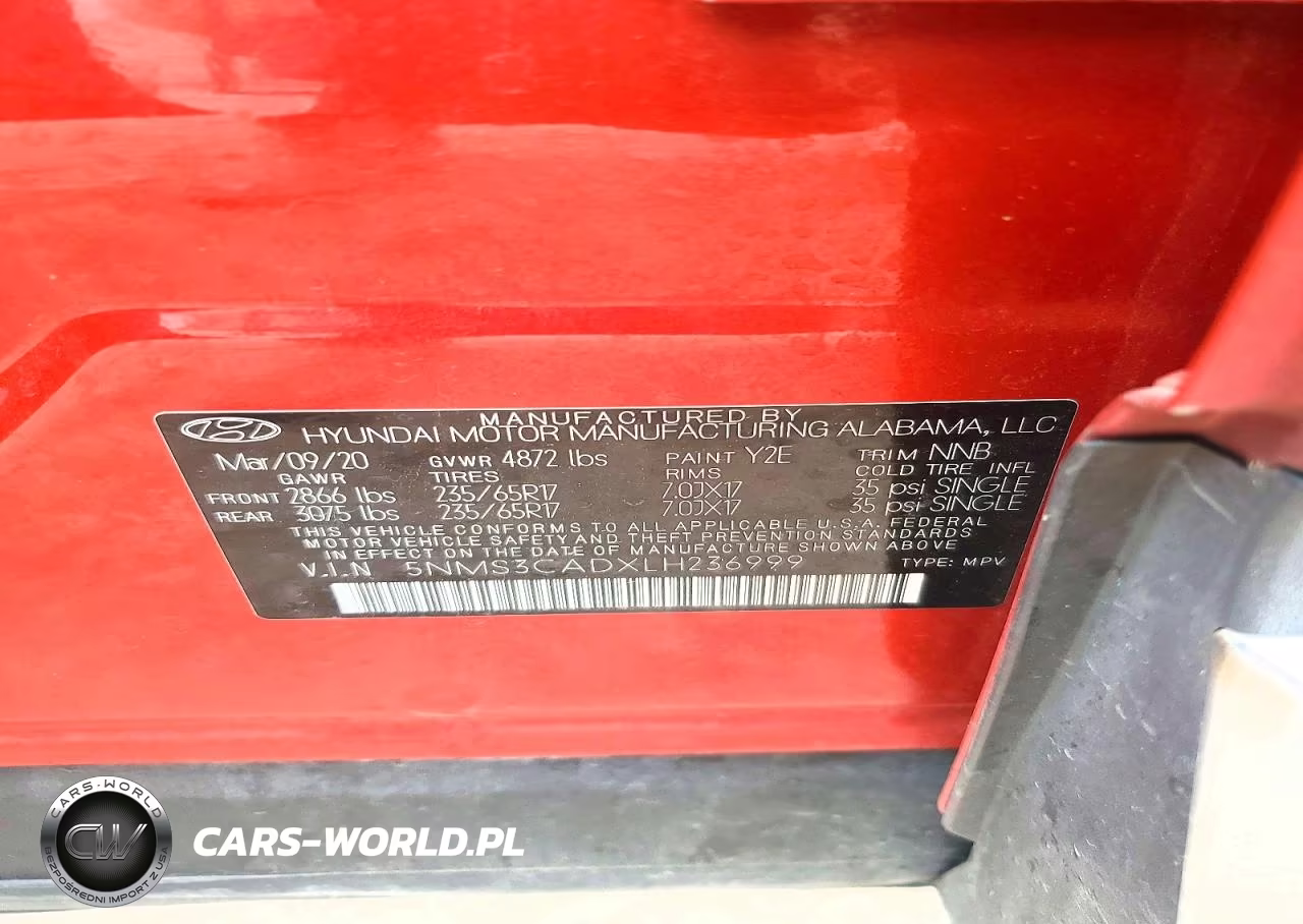 2020 Hyundai Santa Fe Sel VIN:5NMS3CADXLH236999 - 13
