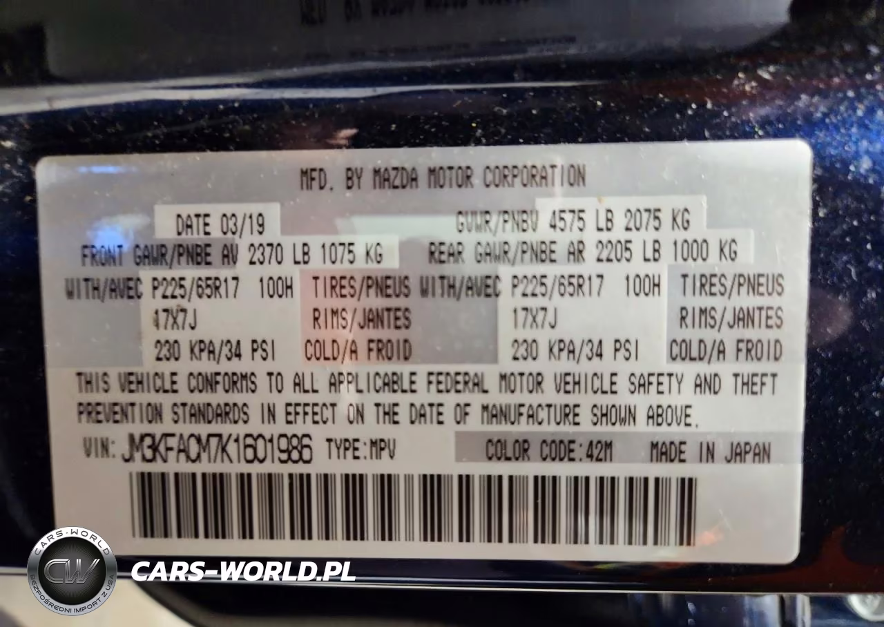 2019 Mazda Cx-5 Touring VIN:JM3KFACM7K1601986 - 14