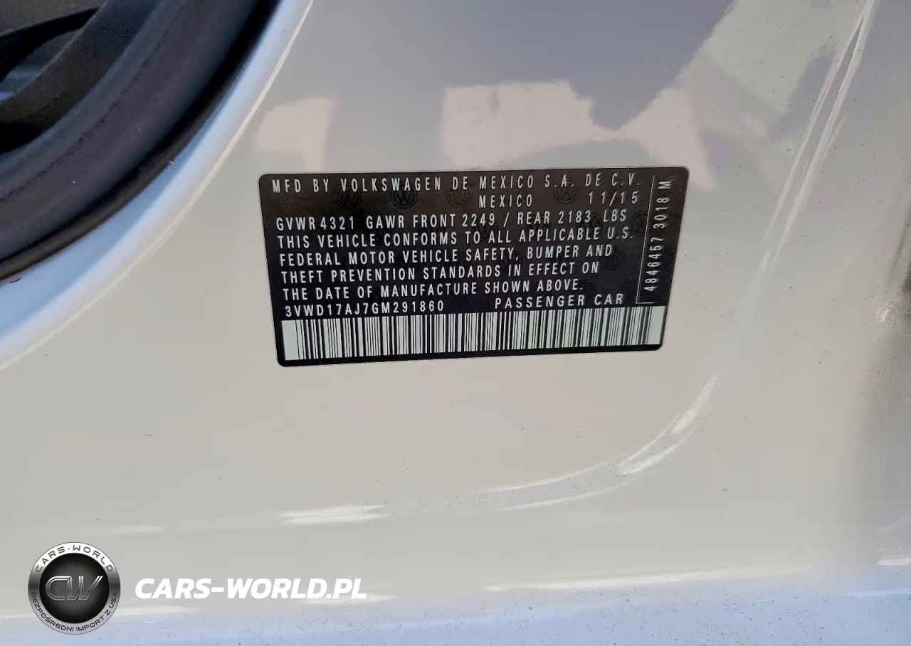 2016 Volkswagen Jetta Sport VIN:3VWD17AJ7GM291860 - 12