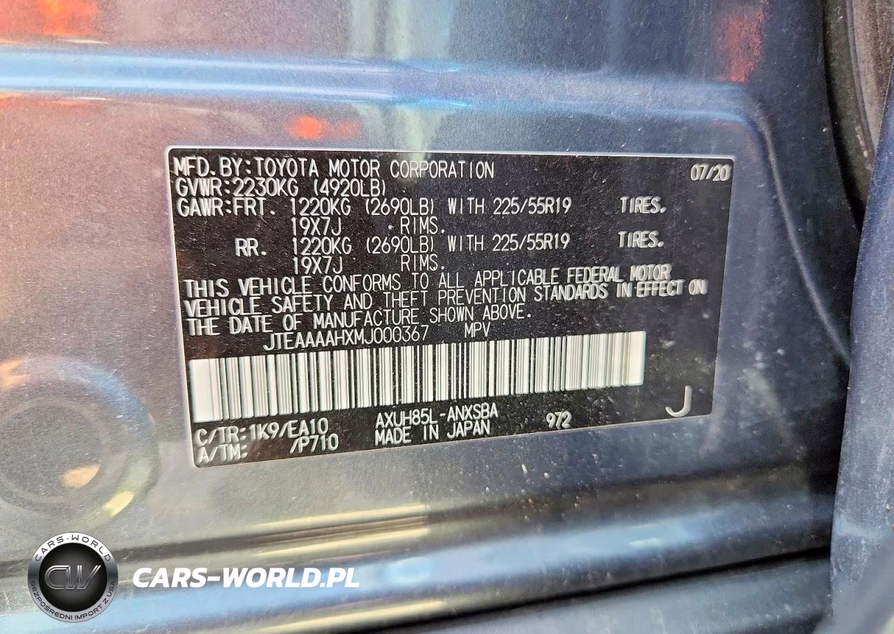 2021 Toyota Venza Limited VIN:JTEAAAAHXMJ000367 - 12