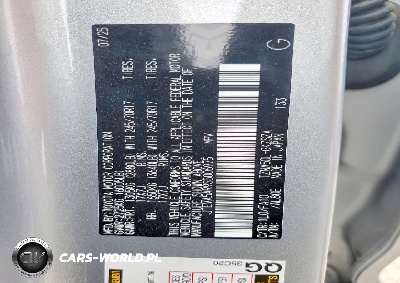 2025 Toyota 4Runner Sr5 VIN:JTEVA5AR9S5006975 - 13