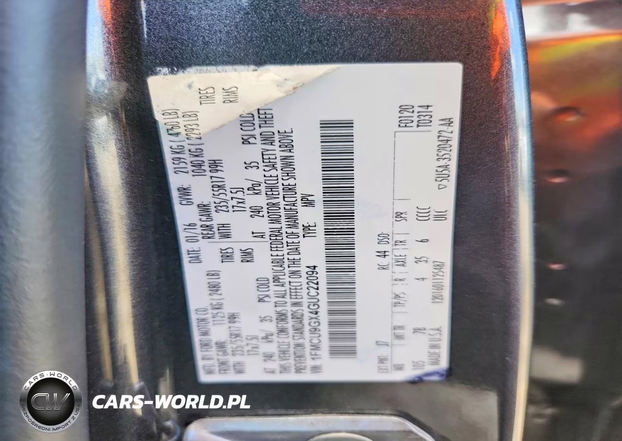 2016 Ford Escape Se VIN:1FMCU9GX4GUC22094 - 13