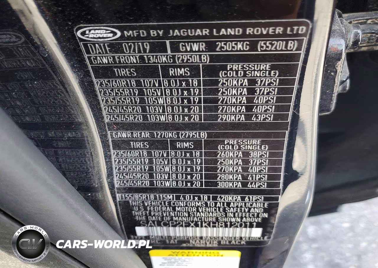 2019 Land Rover Discovery Sport Se VIN:SALCP2FX1KH812011 - 13