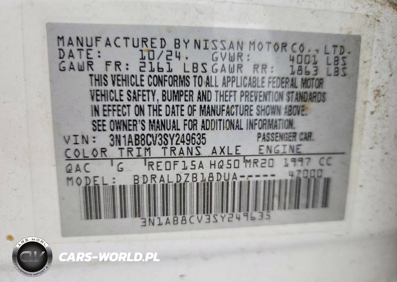 2025 Nissan Sentra Sv VIN:3N1AB8CV3SY249635 - 12