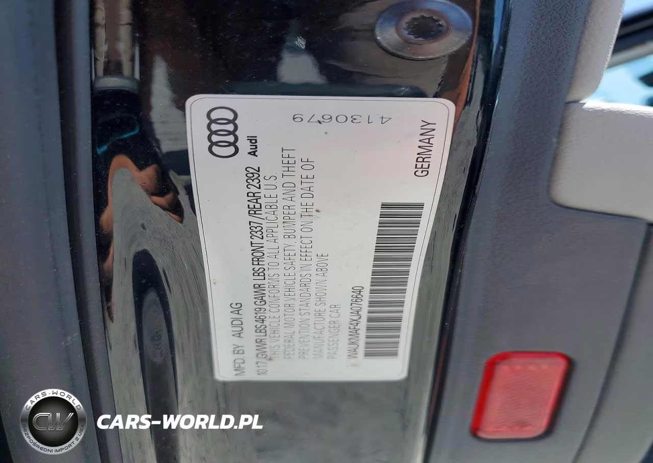 2018 Audi A4 Premium VIN:WAUKMAF4XJA076640 - 12