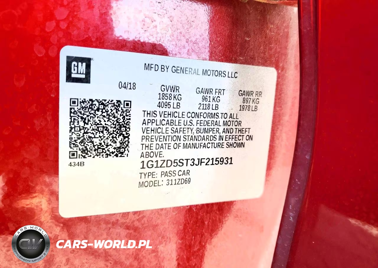 2018 Chevrolet Malibu Lt VIN:1G1ZD5ST3JF215931 - 12