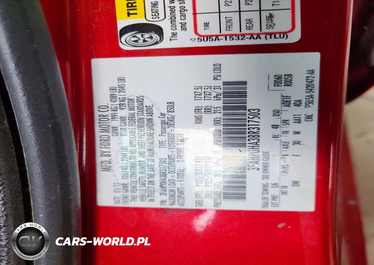 2011 Ford Fusion Se VIN:3FAHP0HA3BR317503 - 12