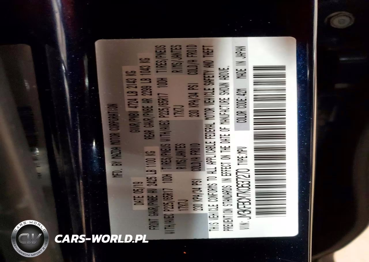 2019 Mazd Cx-5 Touring VIN:JM3KFBCM7K0637270 - 13