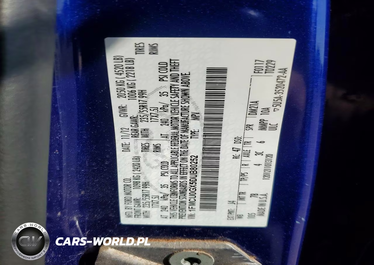 2013 Ford Escape Se VIN:1FMCU0GX5DUB80252 - 13