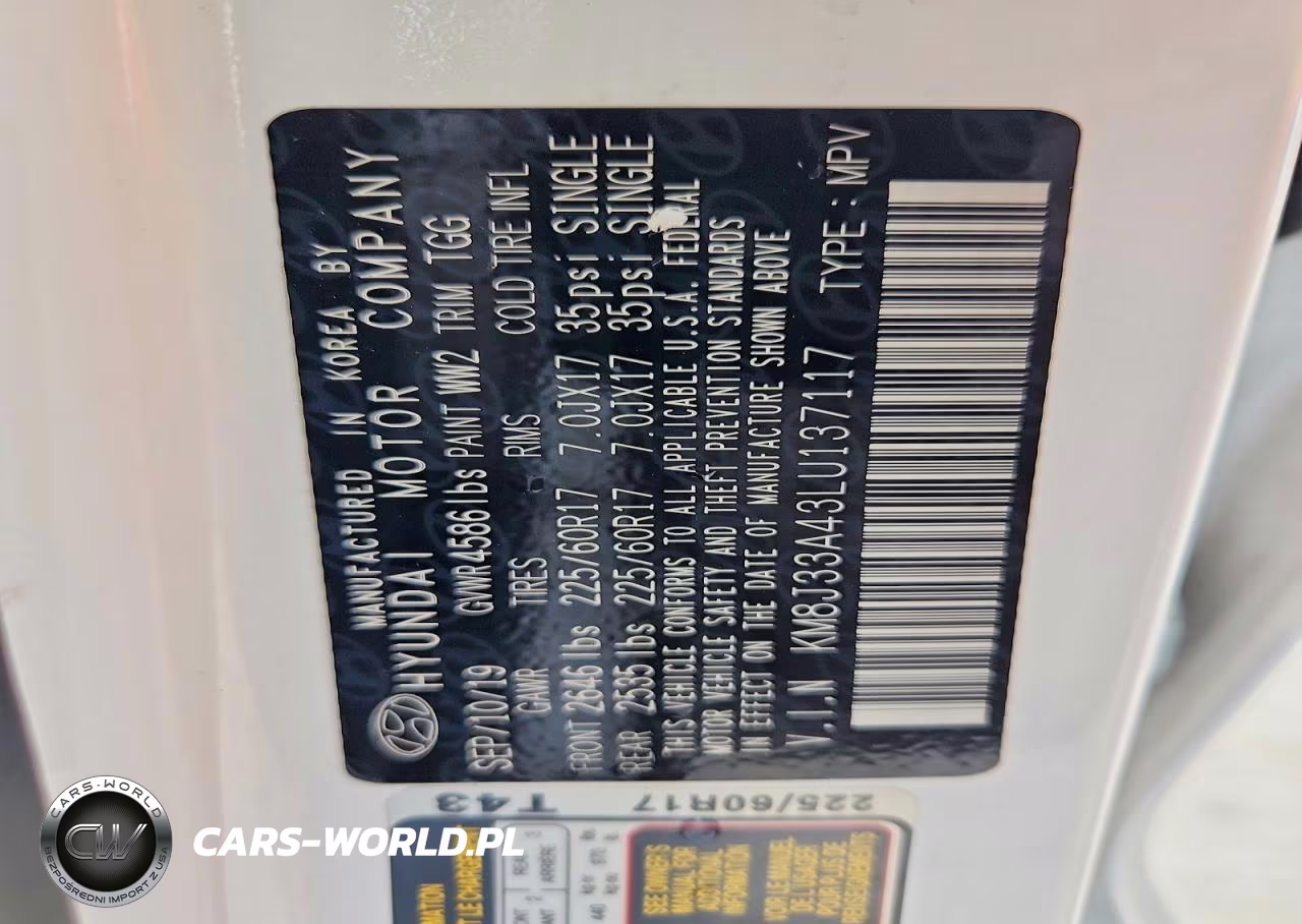 2020 Hyundai Tucson Value VIN:KM8J33A43LU137117 - 13