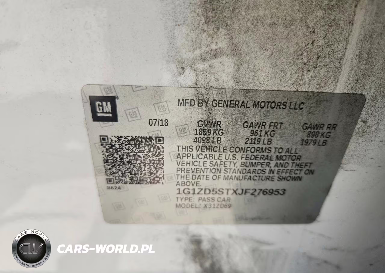 2018 Chevrolet Malibu Lt VIN:1G1ZD5STXJF276953 - 12