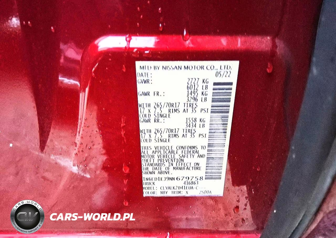 2022 Nissan Frontier Pro-X VIN:1N6ED1EJ9NN679758 - 12