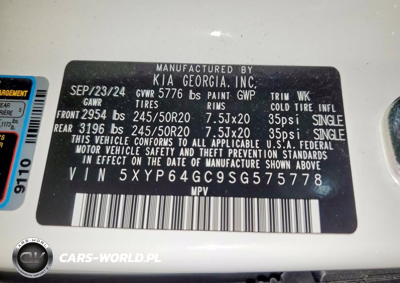 2025 Kia Telluride S VIN:5XYP64GC9SG575778 - 13