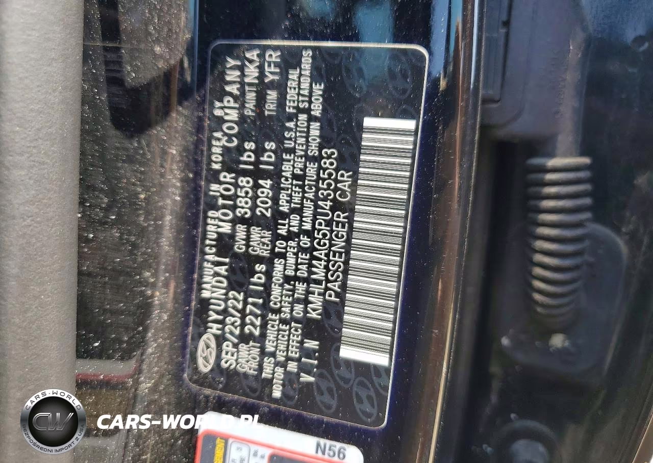 2023 Hyundai Elantra Sel VIN:KMHLM4AG5PU435583 - 12