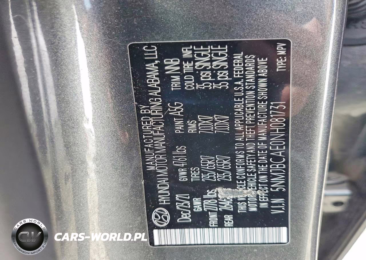 2022 Hyundai Tucson Sel VIN:5NMJBCAE0NH081731 - 13