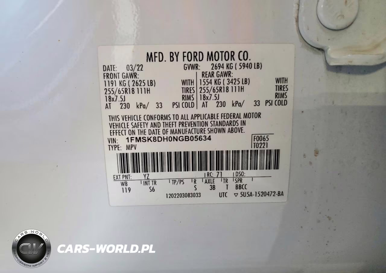 2022 Ford Explorer Xlt VIN:1FMSK8DH0NGB05634 - 13