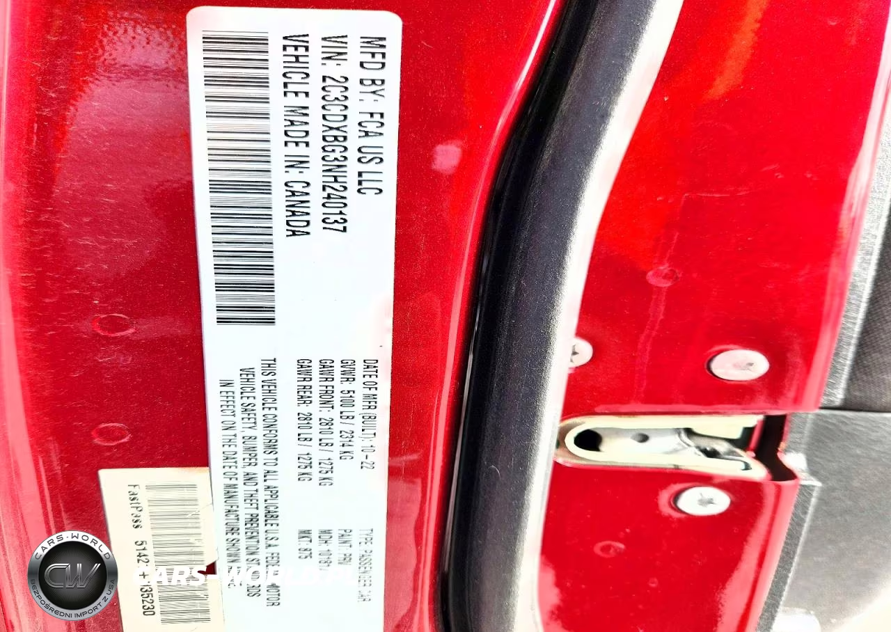 2022 Dodge Charger Sxt VIN:2C3CDXBG3NH240137 - 13