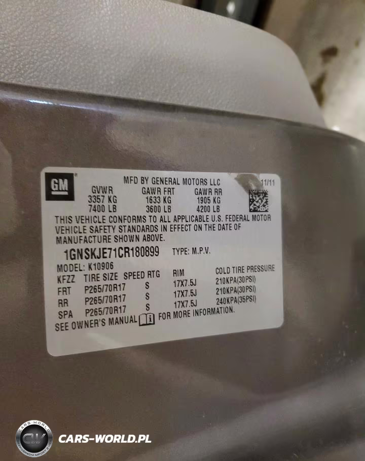 2012 Chevrolet Suburban K1500 Lt VIN:1GNSKJE71CR180899 - 13
