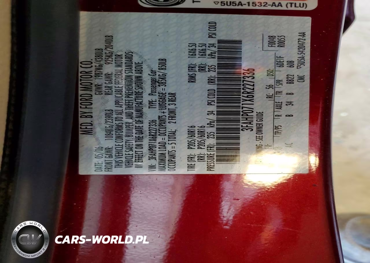 2006 Ford Fusion Se VIN:3FAHP071X6R227336 - 12