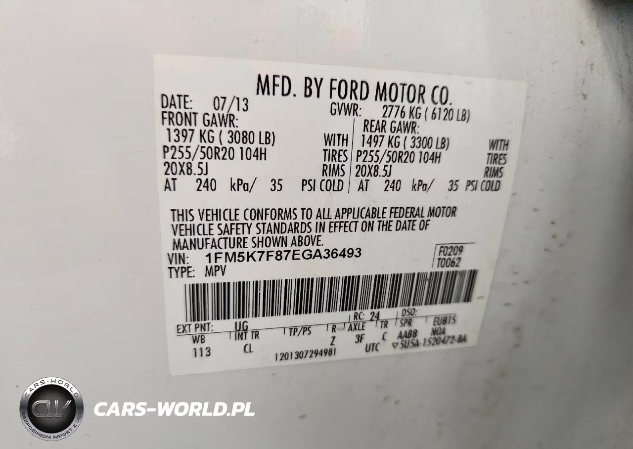 2014 Ford Explorer VIN:1FM5K7F87EGA36493 - 13